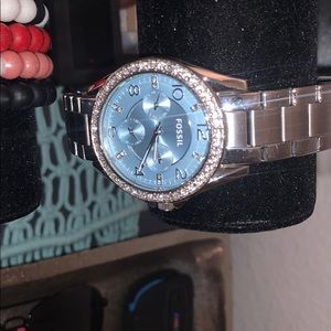 Fossil silver watch